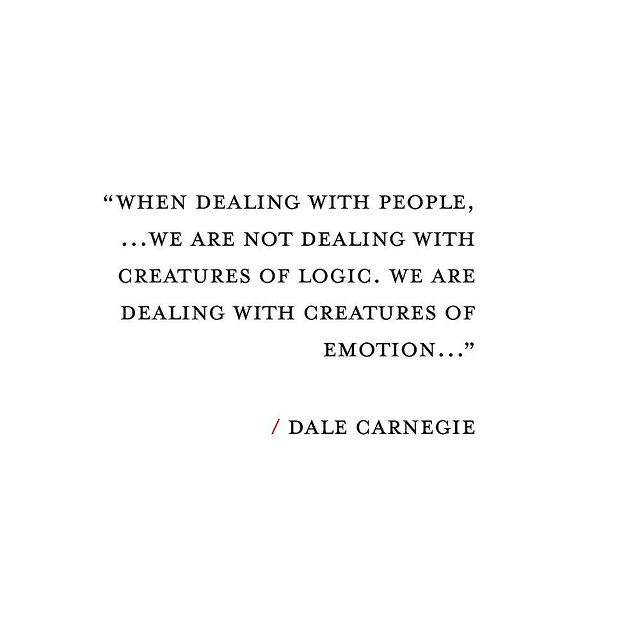 We are all creatures of emotions...